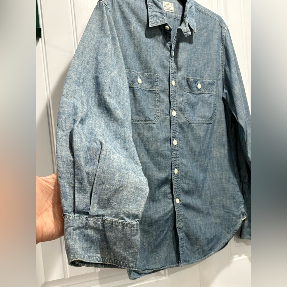 J. Crew Men’s Light Blue Casual Button Down Shirt Size S - Picture 5 of 7